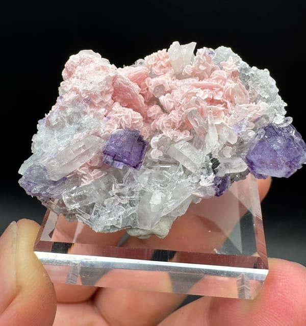 Rhodochrosite from Wuzhou, Guangxi, China, individual mineral specimen view 1
