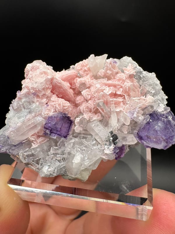 Rhodochrosite from Wuzhou, Guangxi, China, individual mineral specimen view 2