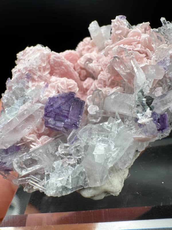 Rhodochrosite from Wuzhou, Guangxi, China, individual mineral specimen view 4