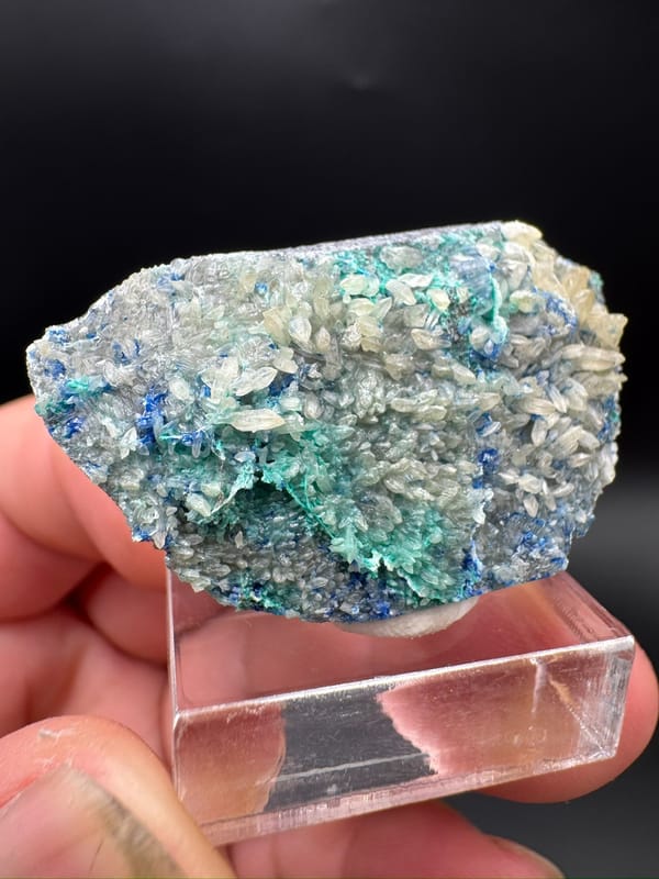 Cerussite, individual mineral specimen view 3 for a mineral collection
