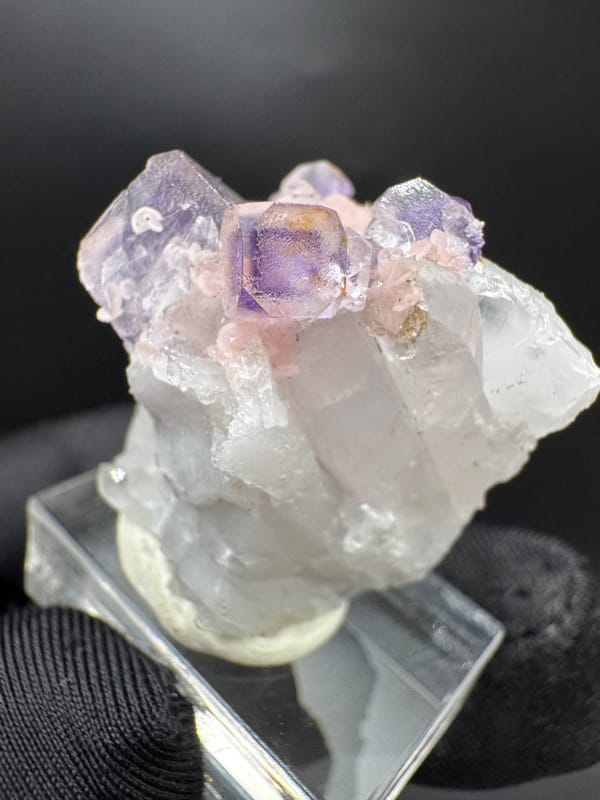 Fluorite from Wuzhou, Guangxi, China, individual mineral specimen view 3