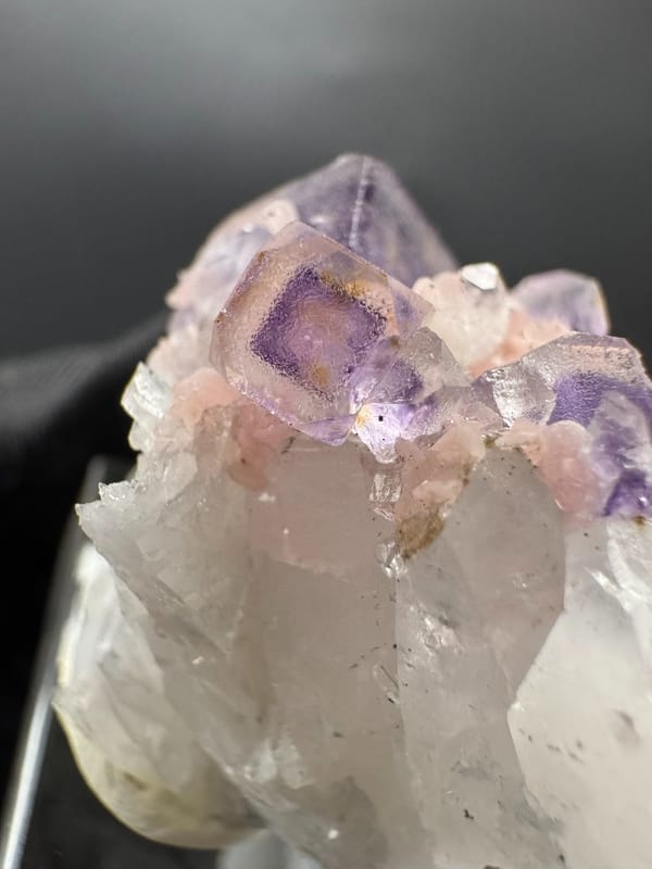 Fluorite from Wuzhou, Guangxi, China, individual mineral specimen view 8