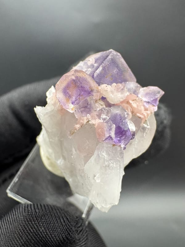 Fluorite from Wuzhou, Guangxi, China, individual mineral specimen view 9