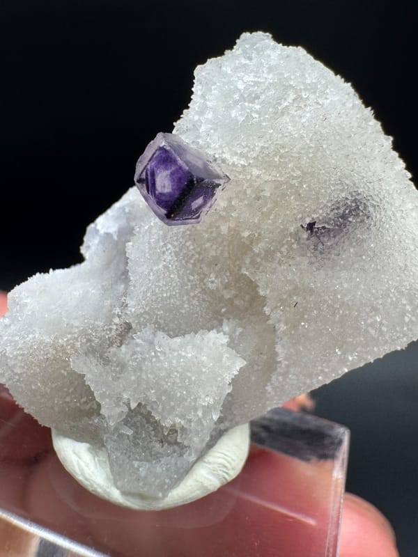 Fluorite from Henan, China, individual mineral specimen view 1