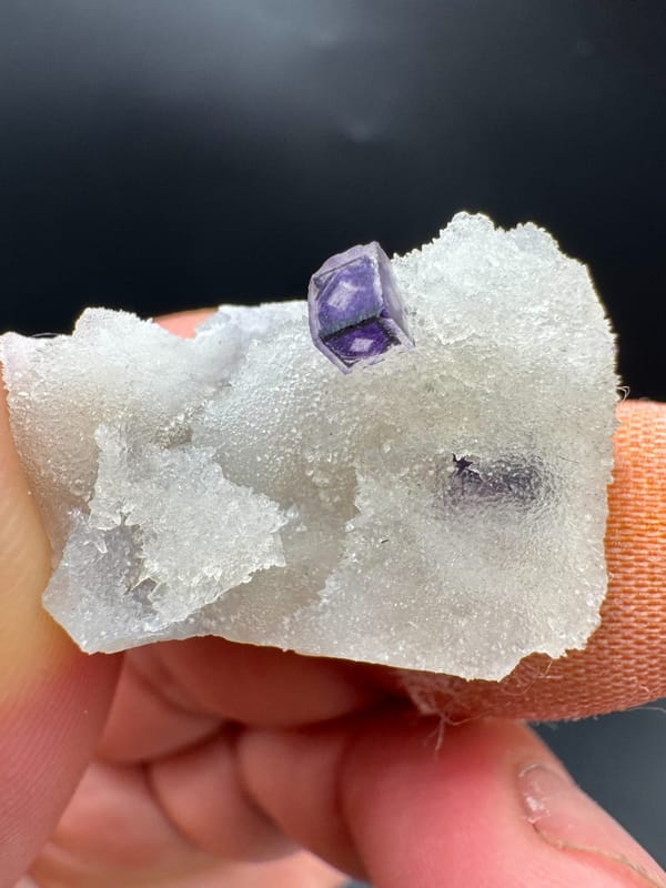 Fluorite from Henan, China, individual mineral specimen view 7
