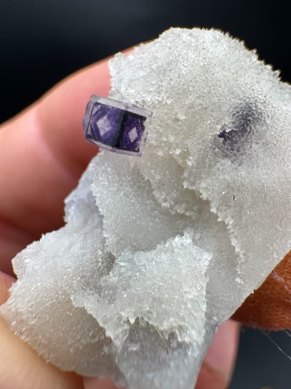 Fluorite from Henan, China, individual mineral specimen view 8