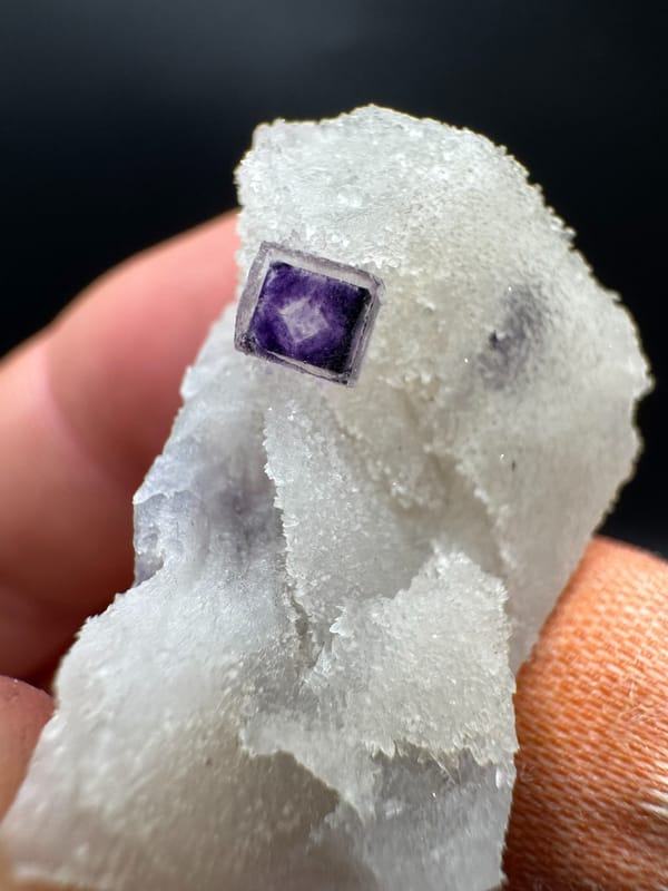 Fluorite from Henan, China, individual mineral specimen view 9