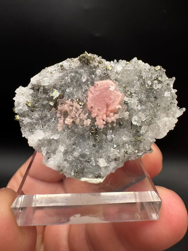 Rhodochrosite from Wuzhou, Guangxi, China, individual mineral specimen view 1