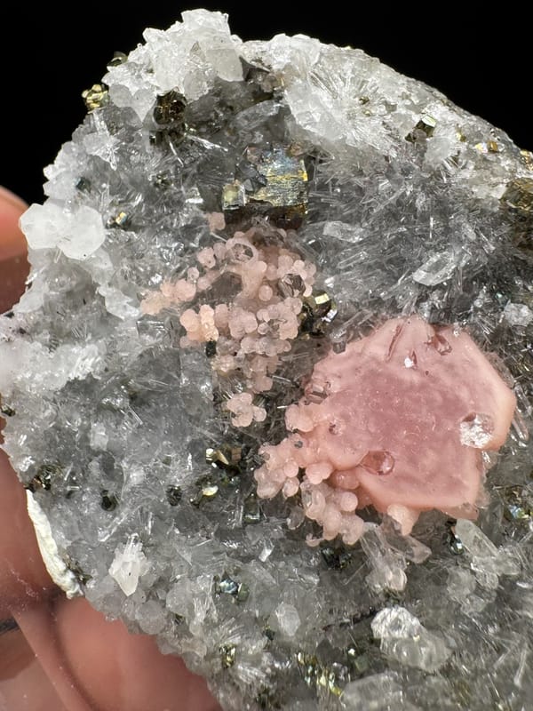 Rhodochrosite from Wuzhou, Guangxi, China, individual mineral specimen view 2