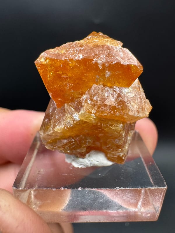 Scheelite from Sichuan, China, individual mineral specimen view 3
