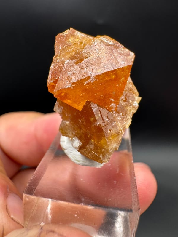 Scheelite from Sichuan, China, individual mineral specimen view 7