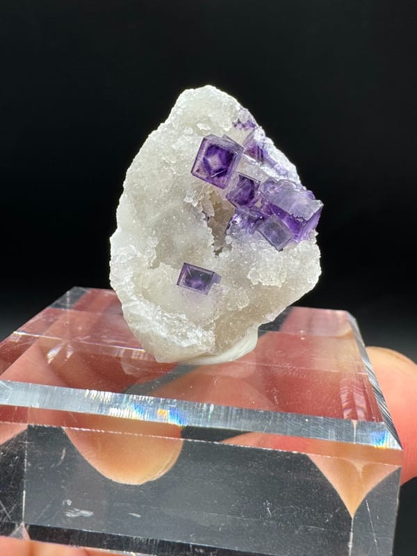 Fluorite from Henan, China, individual mineral specimen view 1