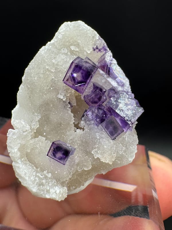 Fluorite from Henan, China, individual mineral specimen view 2