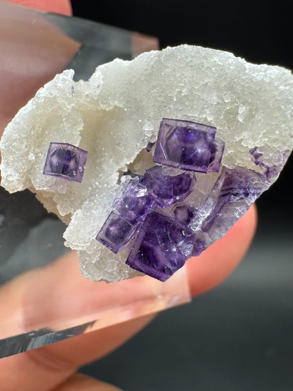 Fluorite from Henan, China, individual mineral specimen view 4