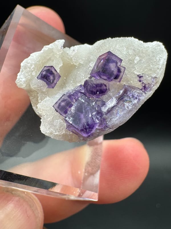 Fluorite from Henan, China, individual mineral specimen view 5