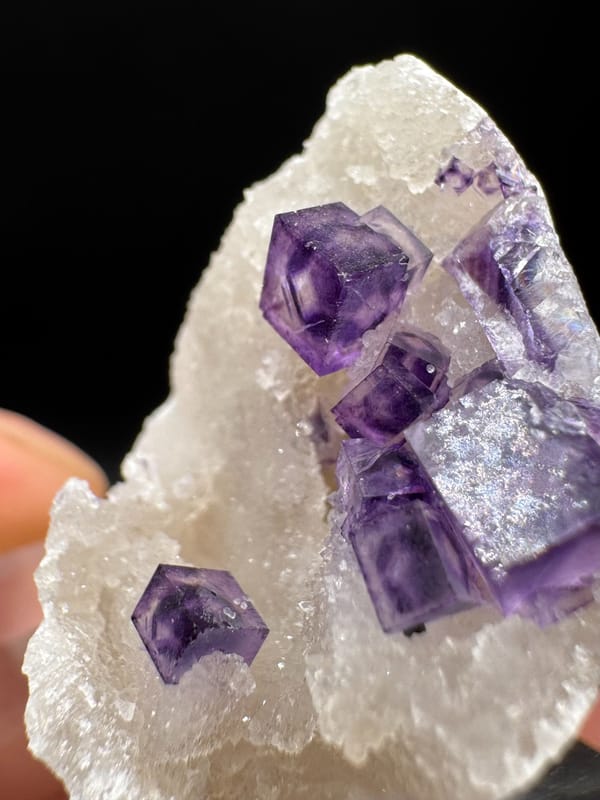 Fluorite from Henan, China, individual mineral specimen view 7