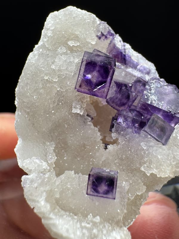 Fluorite from Henan, China, individual mineral specimen view 8