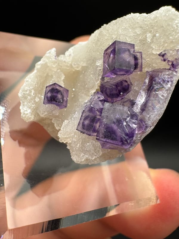 Fluorite from Henan, China, individual mineral specimen view 9