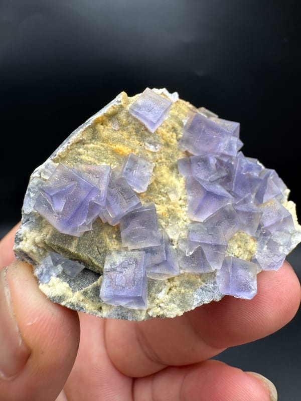 Fluorite from Yunnan, China, individual mineral specimen view 2