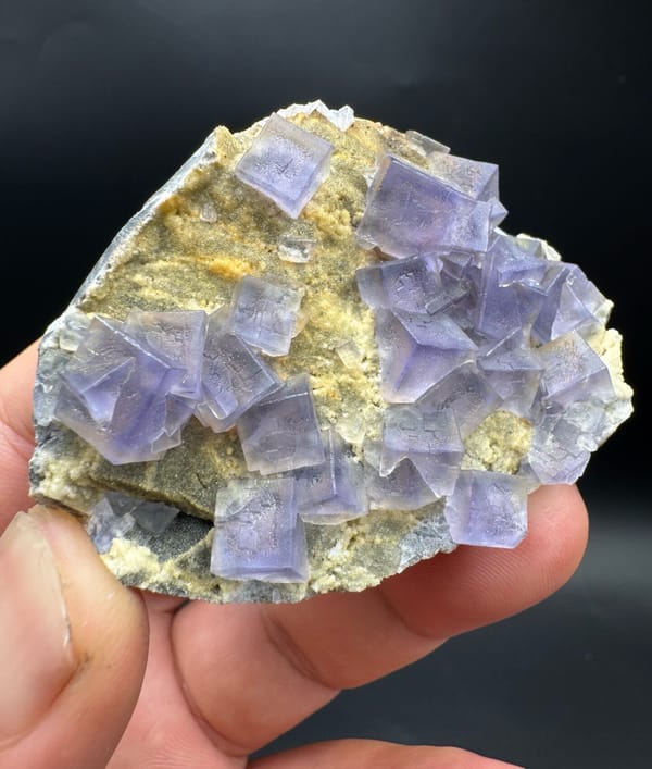 Fluorite from Yunnan, China, individual mineral specimen view 3