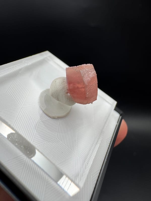 Rhodochrosite from Guangxi, China, individual mineral specimen view 3