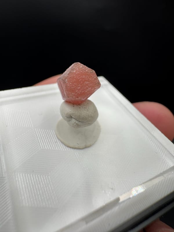 Rhodochrosite from Guangxi, China, individual mineral specimen view 6