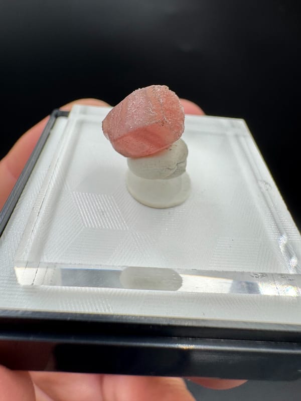 Rhodochrosite from Guangxi, China, individual mineral specimen view 8