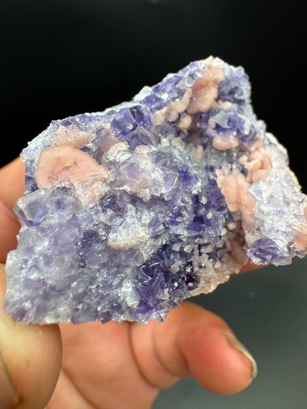 Rhodochrosite from Guangxi, China, individual mineral specimen view 2