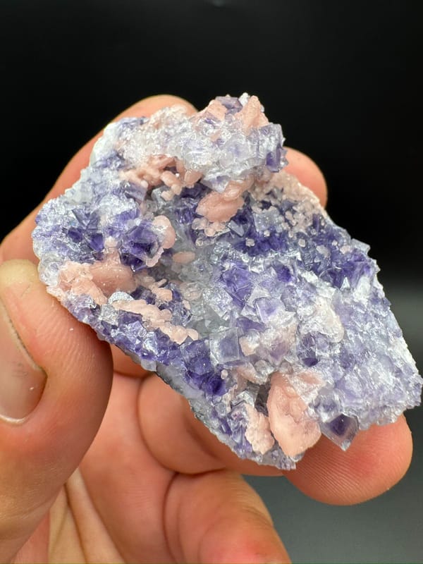 Rhodochrosite from Guangxi, China, individual mineral specimen view 5