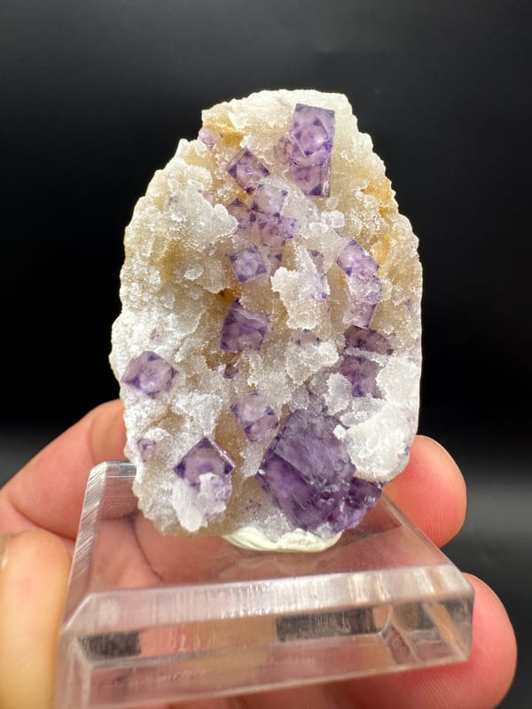 Fluorite from Luoyang, Henan, China, individual mineral specimen view 2