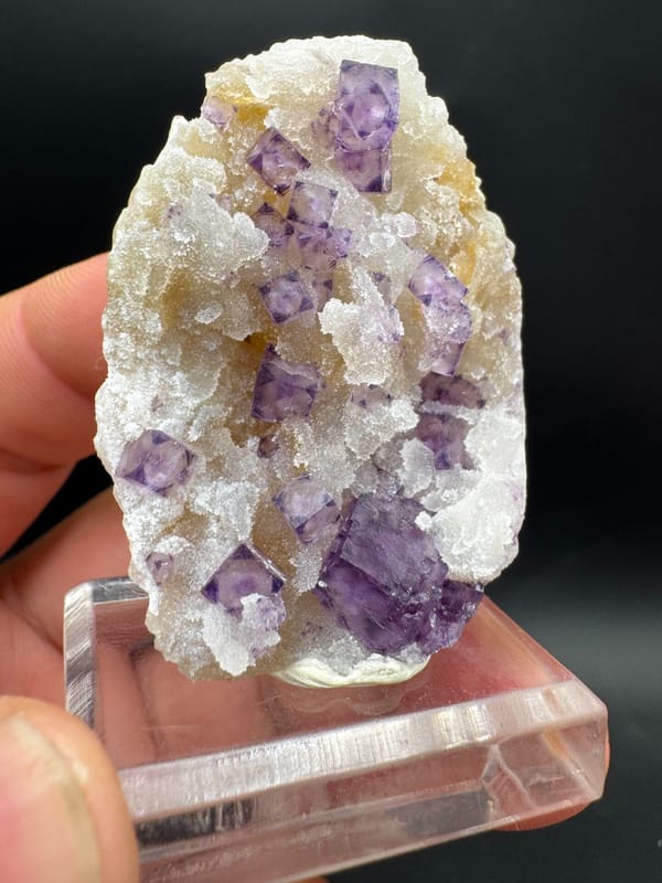 Fluorite from Luoyang, Henan, China, individual mineral specimen view 4