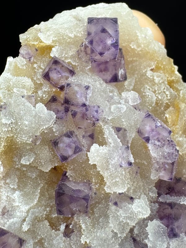 Fluorite from Luoyang, Henan, China, individual mineral specimen view 9