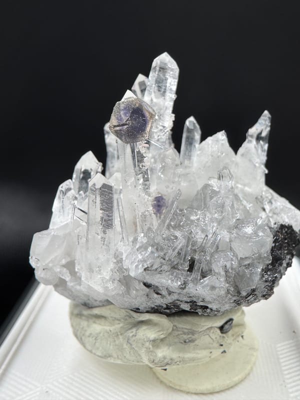 Fluorite from Wuzhou, Guangxi, China, individual mineral specimen view 1