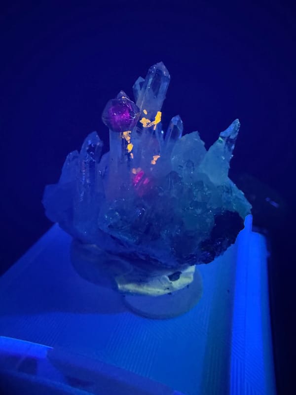 Fluorite from Wuzhou, Guangxi, China, individual mineral specimen view 2