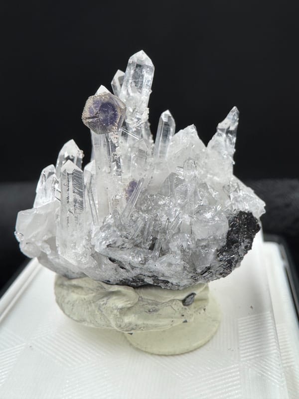 Fluorite from Wuzhou, Guangxi, China, individual mineral specimen view 3