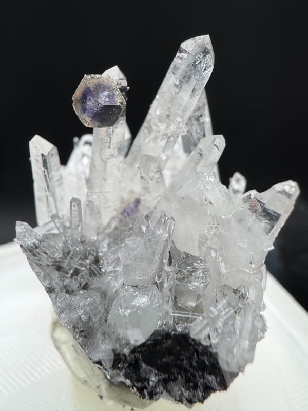 Fluorite from Wuzhou, Guangxi, China, individual mineral specimen view 4