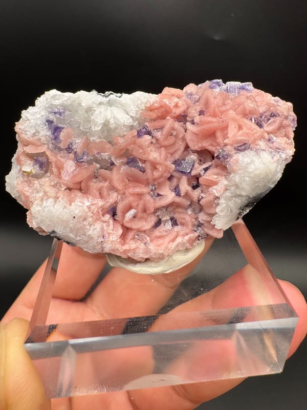 Rhodochrosite from Wuzhou, Guangxi, China, individual mineral specimen view 2
