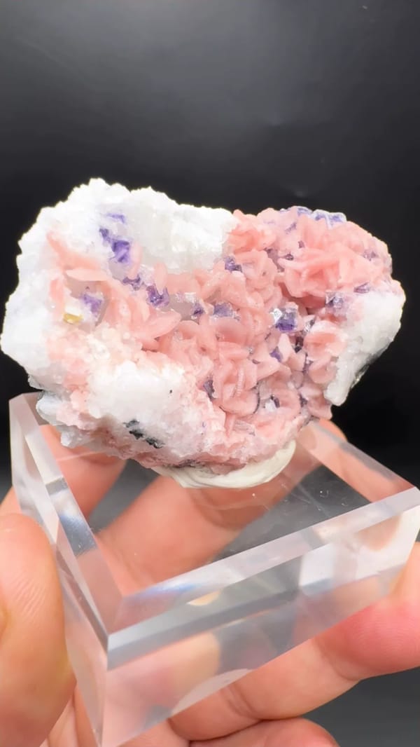 Rhodochrosite from Wuzhou, Guangxi, China, individual mineral specimen view 8
