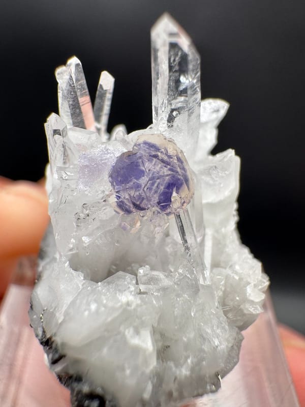 Fluorite from Wuzhou, Guangxi, China, individual mineral specimen view 3