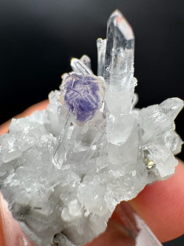 Fluorite from Wuzhou, Guangxi, China, individual mineral specimen view 4