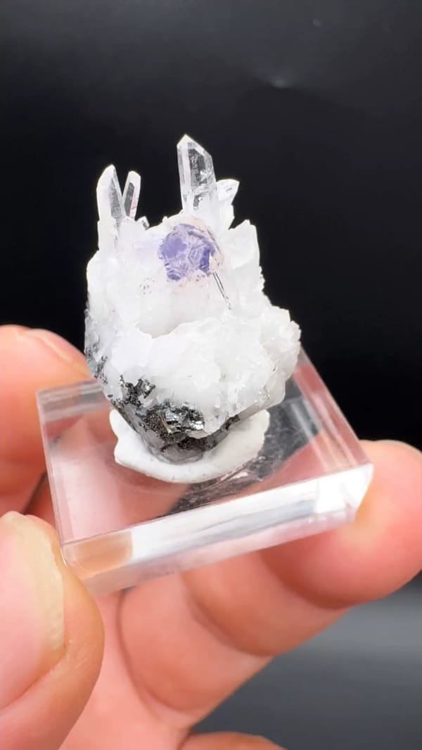 Fluorite from Wuzhou, Guangxi, China, individual mineral specimen view 7