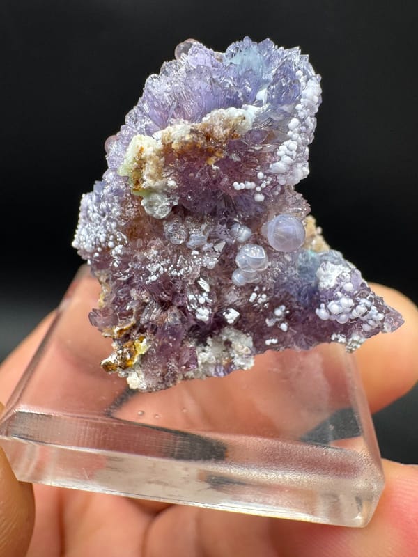Yttrofluorite from Guizhou, China, individual mineral specimen view 3