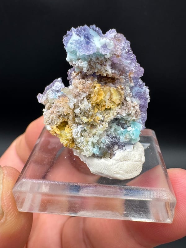 Yttrofluorite from Guizhou, China, individual mineral specimen view 6