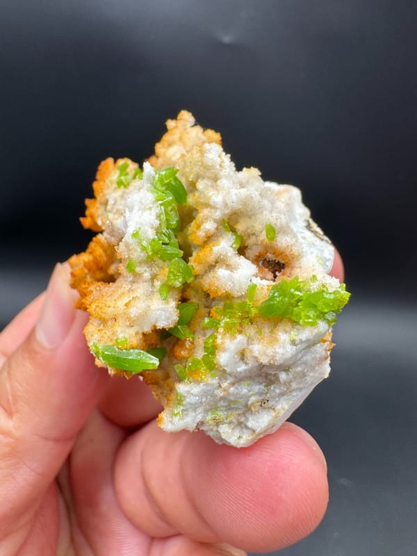 Pyromorphite from Guangxi, China, individual mineral specimen view 1