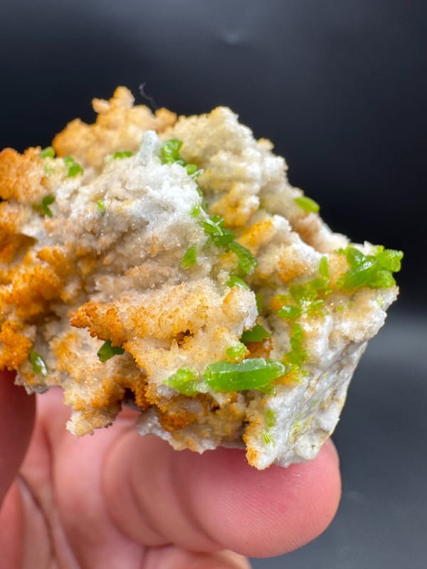 Pyromorphite from Guangxi, China, individual mineral specimen view 2