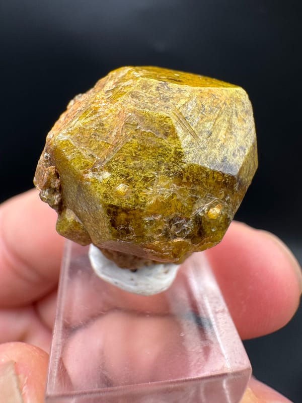 Garnet, individual mineral specimen view 2 for a mineral collection