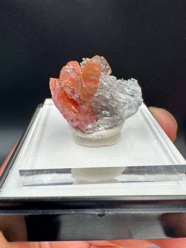Rhodochrosite from Wuzhou, Guangxi, China, individual mineral specimen view 2