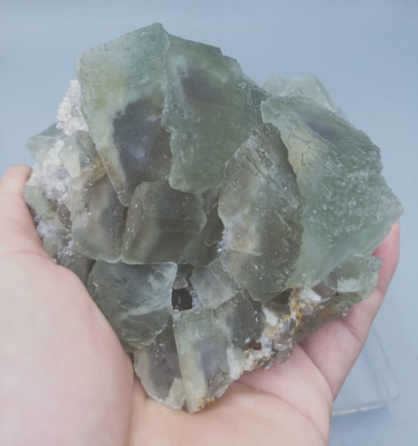 Fluorite from Fujian, China, individual mineral specimen view 3