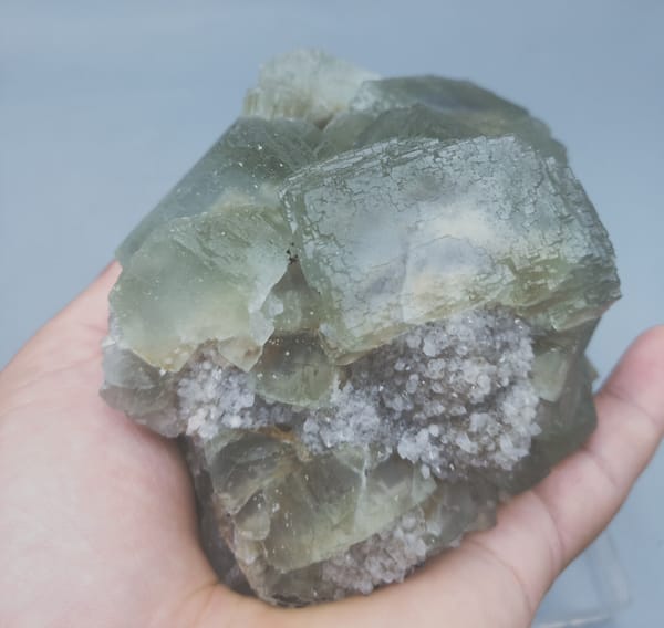Fluorite from Fujian, China, individual mineral specimen view 4