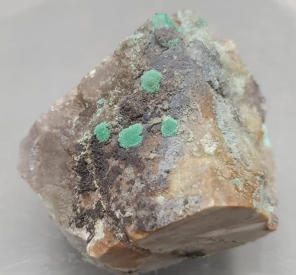 Malachite from Guizhou, China, individual mineral specimen view 2